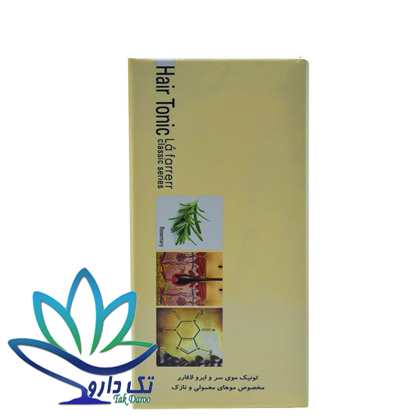 تونیک تقویتی موی سر و ابرو موهای معمولی و نازک لافارر 60 میلی لیتر